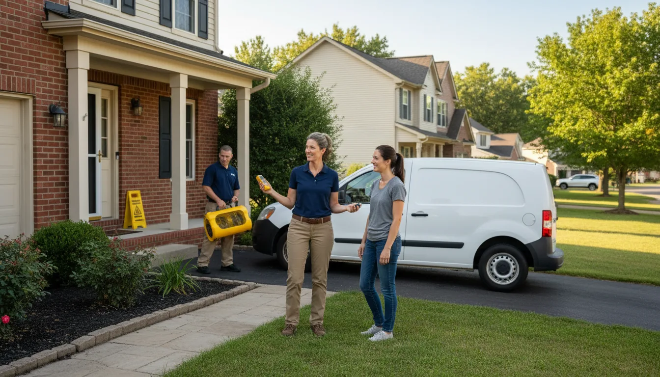 Residential water damage restoration in Williamsburg, VA